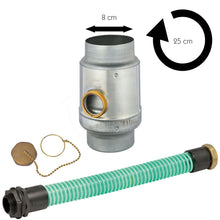 Laden Sie das Bild in den Galerie-Viewer, Regenwassersammler-Set - Titanzink - Futura Garten